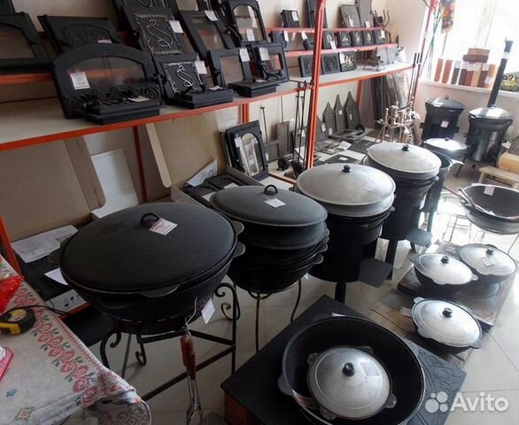 Казан чугунный 3 - 225 литров + Печь для казана