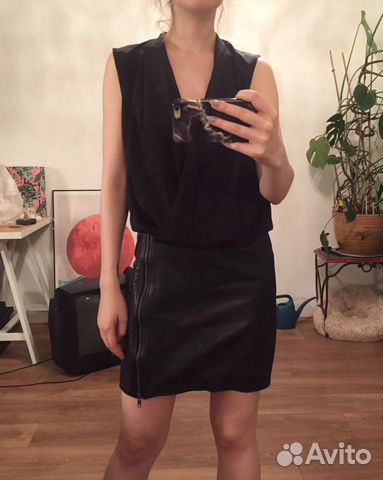 Платье кожаное gestuz