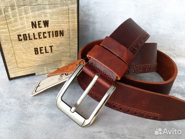 Мужской ремень из телячьей кожи Мужской ремень из телячьей кожи