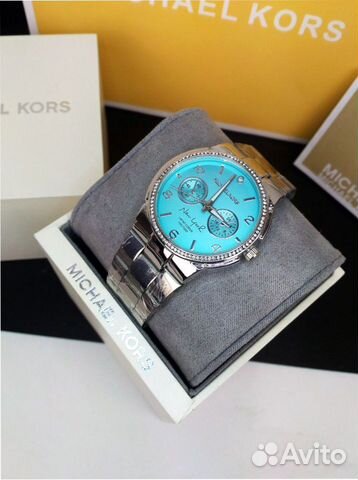 Часы женские michael kors голубые (108) Часы женские michael kors голубые (108)