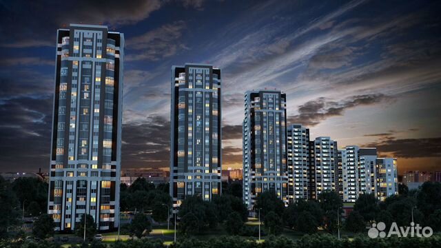 2-к квартира, 64 м², 7/15 эт.