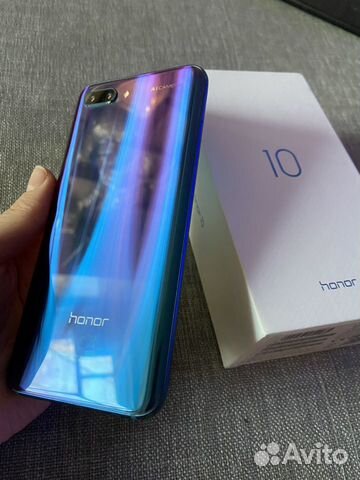 Смартфон Honor 10 64 Гб, зелёно-голубой