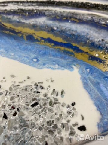 Картина эпоксидной смолой, resin art 