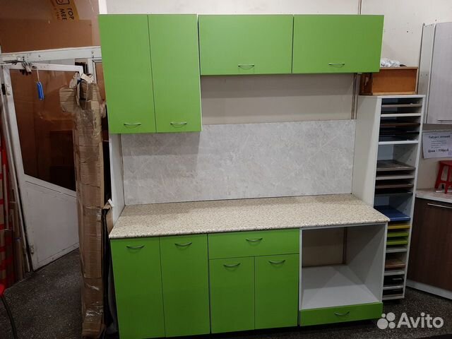 Кухонный гарнитур 1,8 м салатовый Кухонный гарнитур 1,8 м салатовый