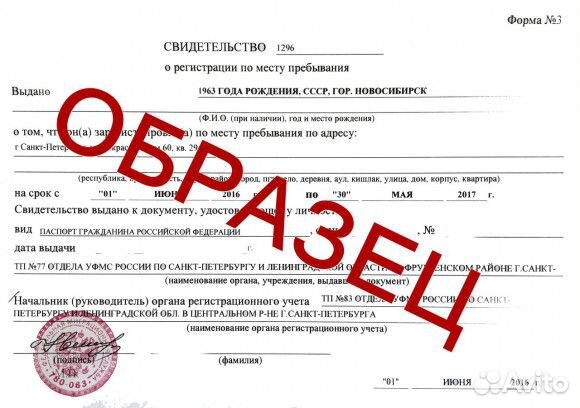 Регистрация в санкт петербурге для граждан рф