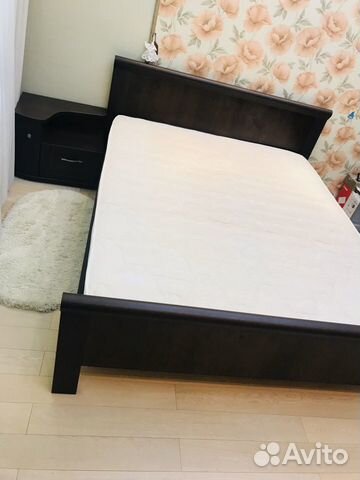 Кровать, матрас ортопедический и тумба