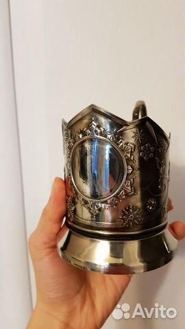Подстаканник со стаканом и ложкой 3шт