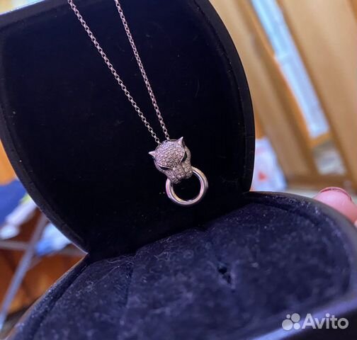 Кулон бриллиантовый с изумрудами Кулон бриллиантовый с изумрудами