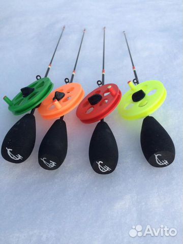 Удочка (зимняя) ручной работы (блесна, балансир, м