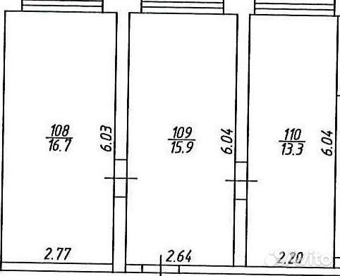 Офисное помещение, 45.9 м² Офисное помещение, 45.9 м²