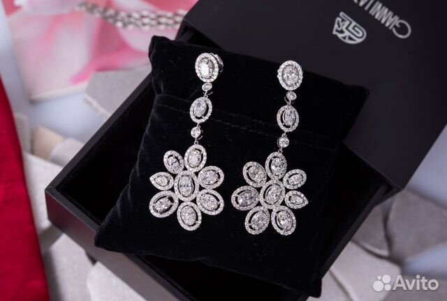 Gianni Lazzarro 11.34 ct White Gold Diamonds Earri Gianni Lazzarro 11.34 ct White Gold Diamonds Earri