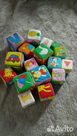 Кубики мягкие, (мякиши) развивающие,18шт Кубики мягкие, (мякиши) развивающие,18шт