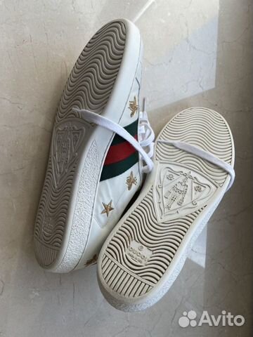 Белые кеды gucci New Ace, размер 41,5 Белые кеды gucci New Ace, размер 41,5