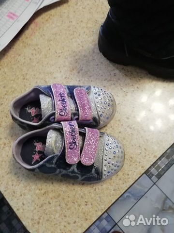 Ботинки с диодами светящимися при ходьбе, 21р