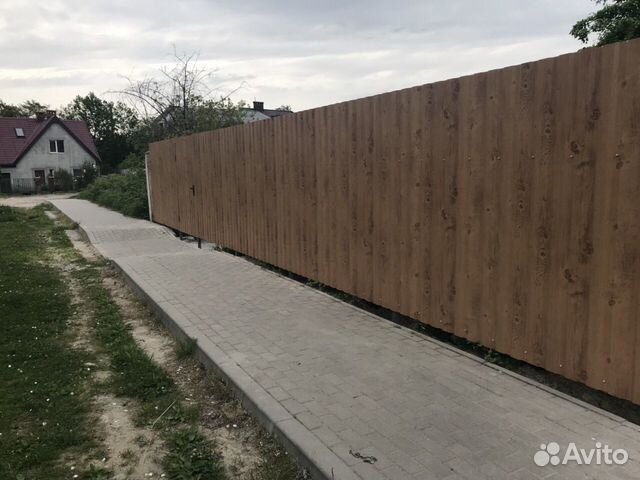 Забор из профнастила без предоплаты под ключ Арт