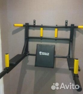 Новый турник 3 в 1 Absolute Champion настенный