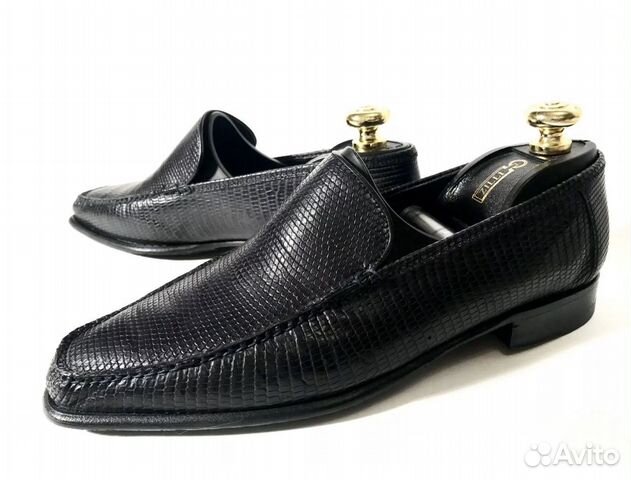 Туфли Zilli, чёрный варан, размер 41. Оригинал Туфли Zilli, чёрный варан, размер 41. Оригинал