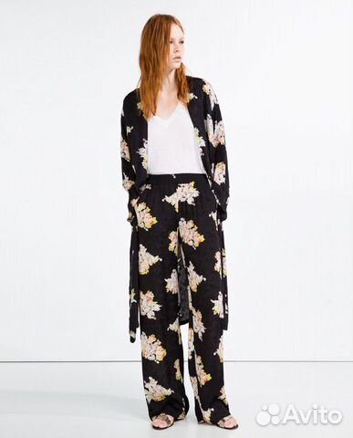 Костюм Zara в пижамном стиле Костюм Zara в пижамном стиле
