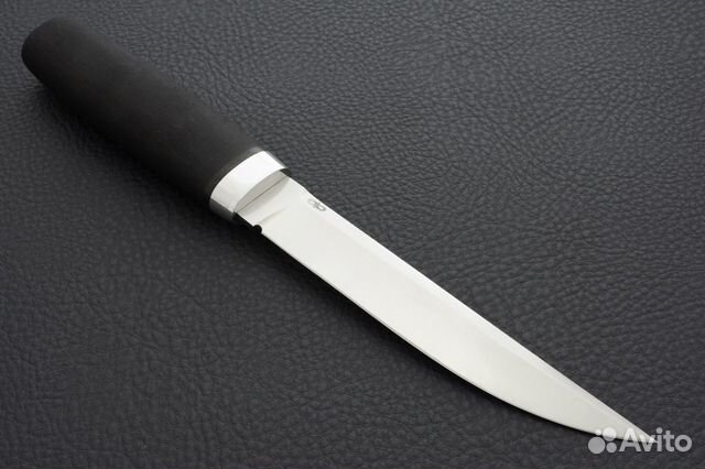 Финка Сканди (Граб - черное дерево, 95Х18) Златоус