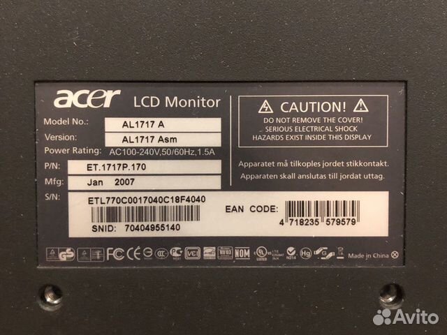 Монитор Acer Монитор Acer