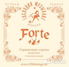 Струны для скрипки Господин музыкант Forte VN327