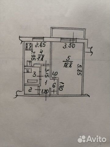 1-к квартира, 36.3 м², 1/10 эт.