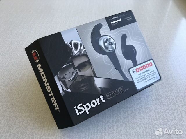 Новые фирменные наушники Monster iSport Strive Новые фирменные наушники Monster iSport Strive
