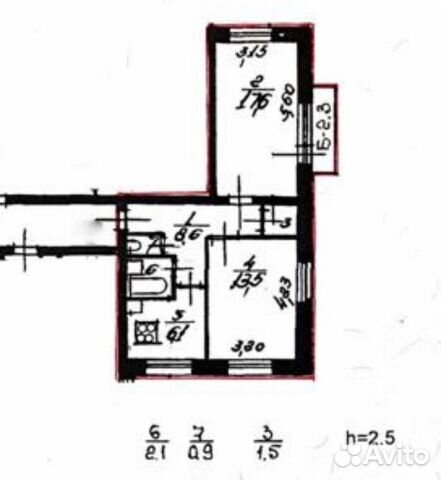 2-к квартира, 50.3 м², 6/9 эт. 2-к квартира, 50.3 м², 6/9 эт.