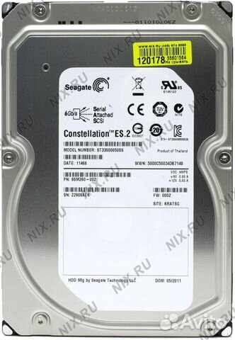 Жесткий диск Seagate 3Tb ST33000650SS SAS 3.5 Жесткий диск Seagate 3Tb ST33000650SS SAS 3.5