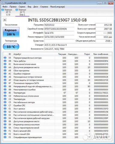 SSD Intel s3520