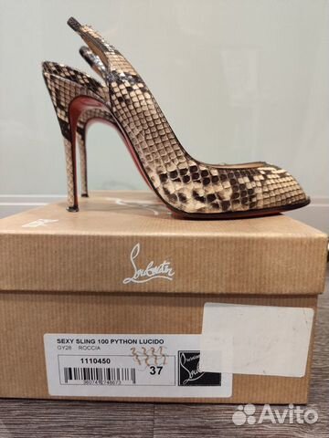 Туфли Christian Louboutin из кожи питона оригинал