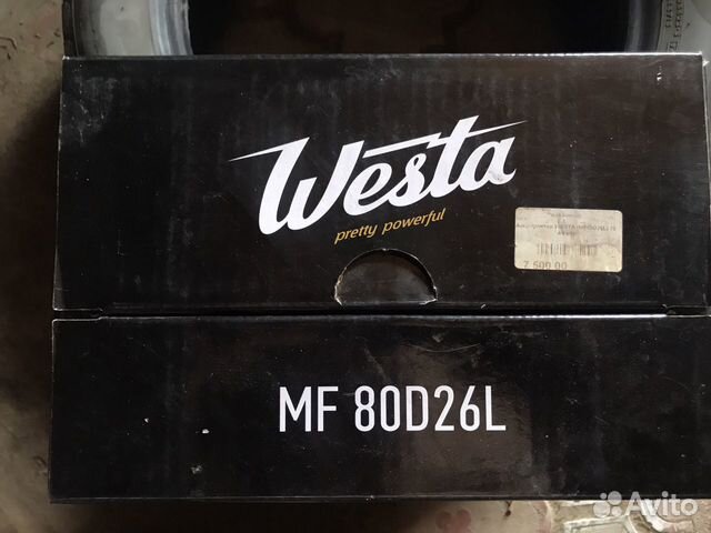 Аккумулятор Westa MF80D26L 70Ач (обратный)