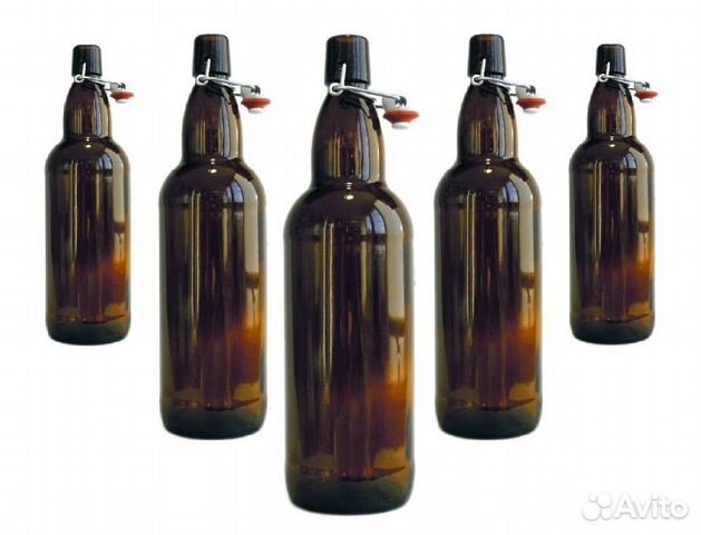 Пивная бутылка Beer LM 1000 мл с бугельной пробкой Пивная бутылка Beer LM 1000 мл с бугельной пробкой