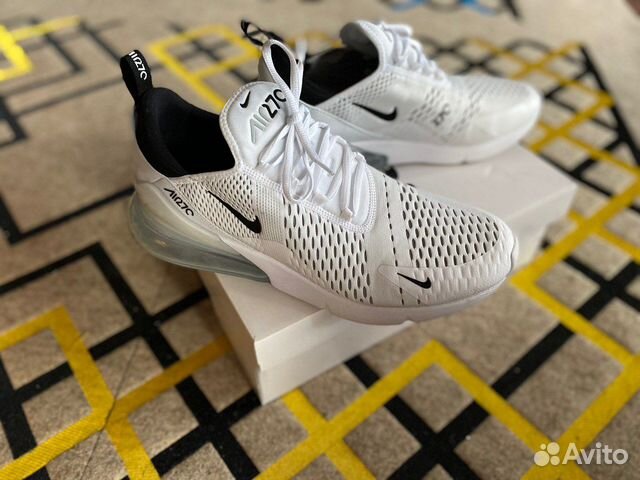 Кроссовки Nike Air Max 270, белые, размер 12 Кроссовки Nike Air Max 270, белые, размер 12