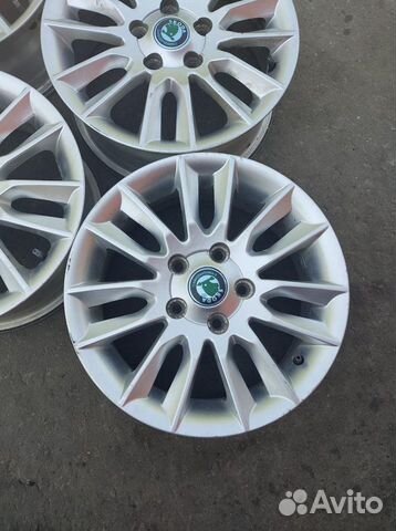 Диски бу литые R15 I на Skoda