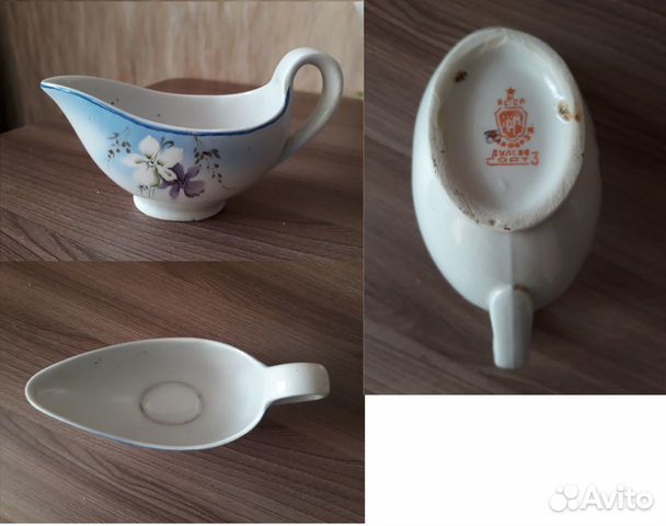 Соусник, салатница, 2 блюда, тарелки, Дулево, 1937