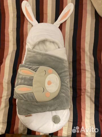 Конверт-одеяло теплое Зайчик