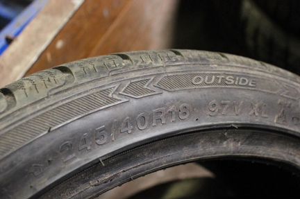 Шина бу 245-40-18 Tracmax S210