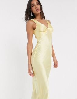 Платье комбинация ASOS желтое