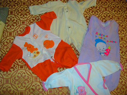 Комбезы и слипы 50-56