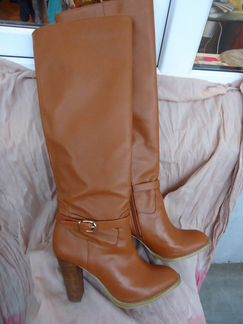 Сапоги кожаные демисезонные размер 37 и 38