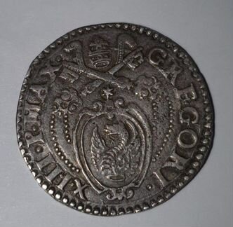 Тестон Григорий xiii 1572-1585 rare