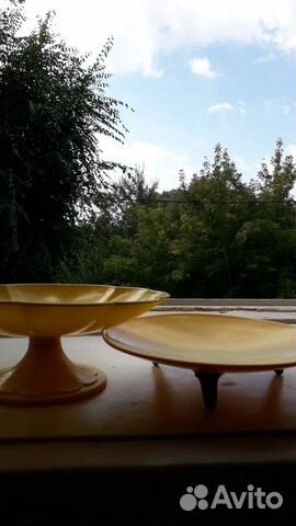 Винтажная ваза на ножке из СССР