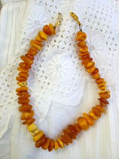 Бусы янтарные (винтаж)