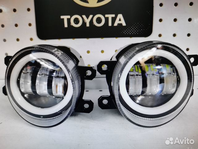 Туманки Toyota avensis ангельские глазки 60w
