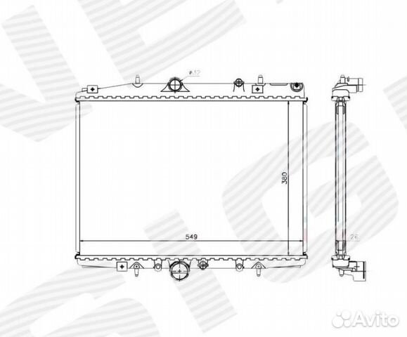 Радиатор охлаждения 2,0i/2,0HDi MT/AT