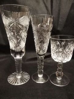 Фужеры, рюмки хрусталь СССР