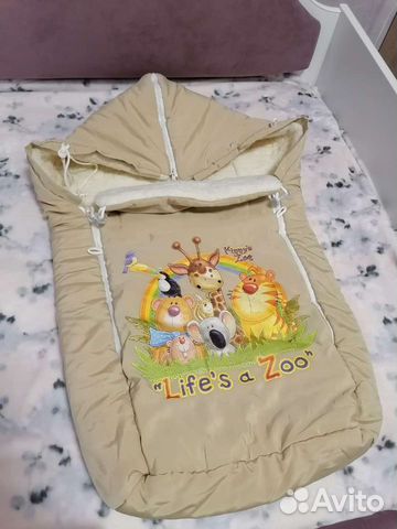 Конверт в коляску на овчине