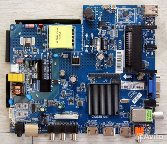 Мат. плата + блок питания для телевизора (Новые)