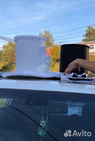 Шляпы свадебные на автомобиль